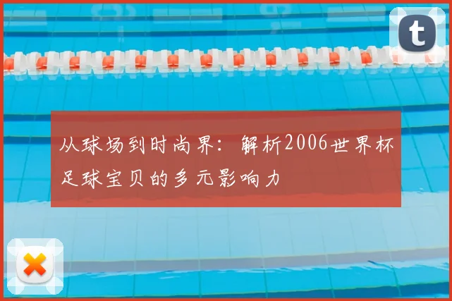 从球场到时尚界：解析2006世界杯足球宝贝的多元影响力